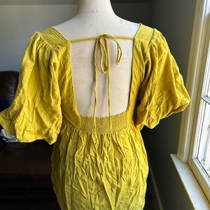 Mustard yellow free people sundress